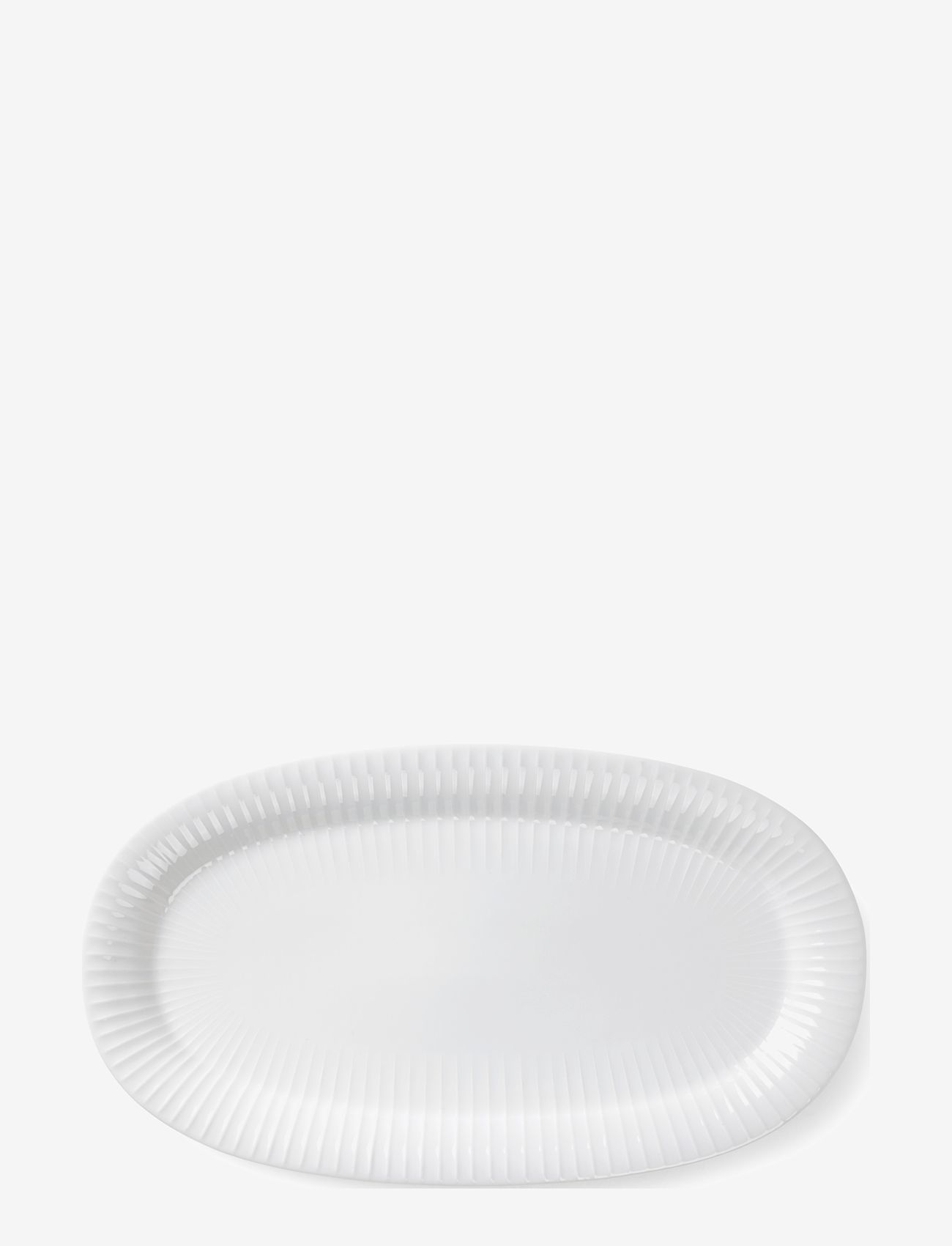 Kähler - Hammershøi Oval serving dish 40x22.5 white - vaagnad ja roogade serveerimisalused - white - 1