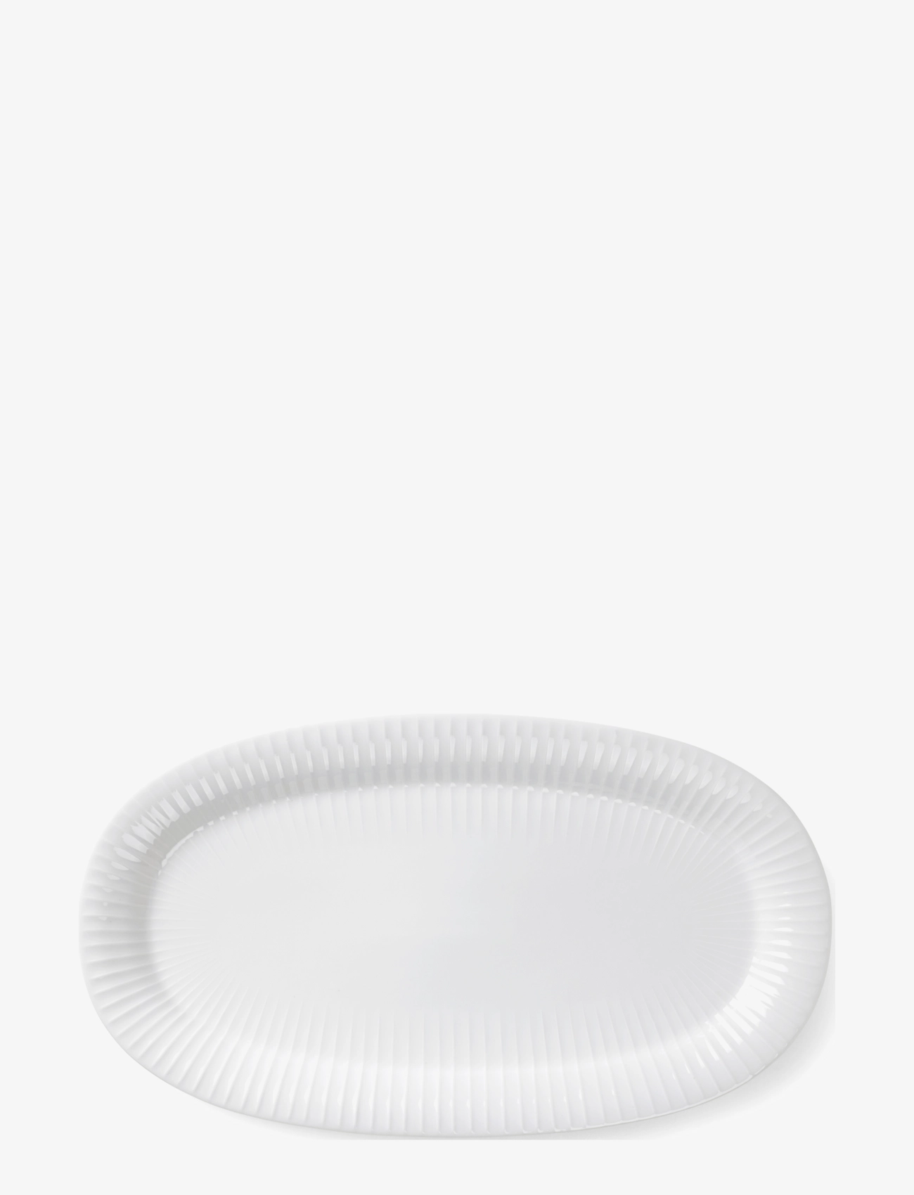 Kähler Hammershøi Oval serving dish 40x22.5 white - Servierplatten - WHITE / white