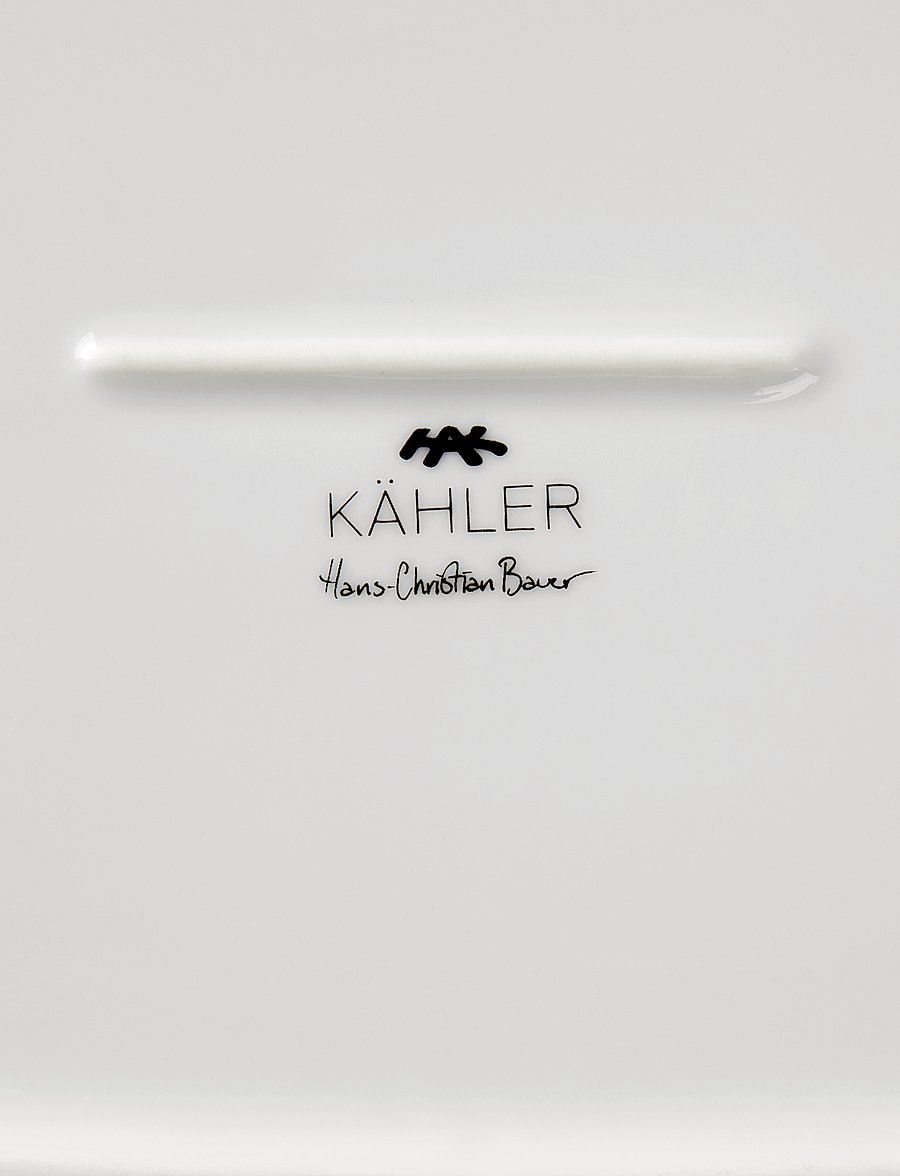 Kähler - Hammershøi Oval serving dish 40x22.5 white - vaagnad ja roogade serveerimisalused - white - 5