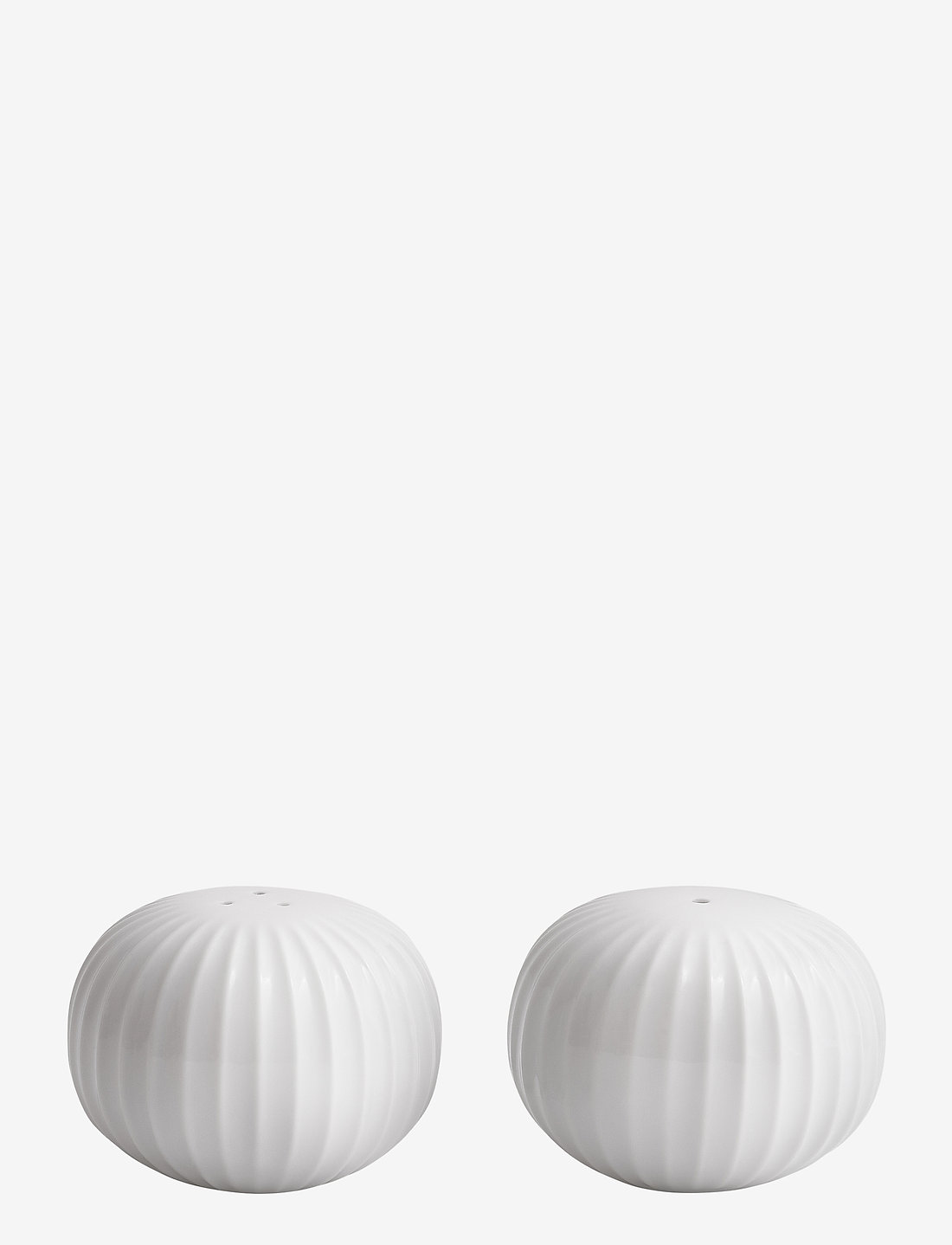 Kähler - Hammershøi Salt and pepper set Ø6cm - salz- & pfefferstreuer - white - 0