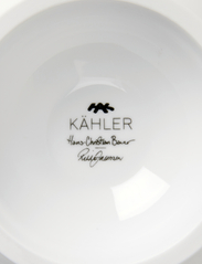 Kähler - Hammershøi Poppy Skål på stett Ø16 cm hvit m. deko - serveringsskåler - white w. deco - 4