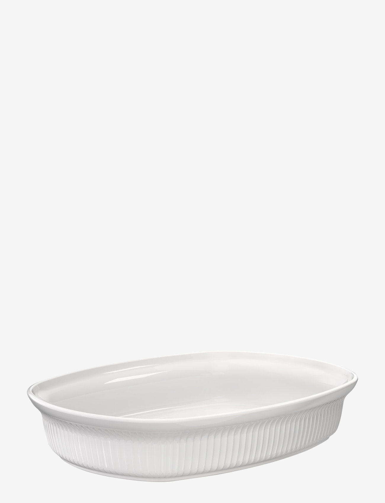 Kähler - Hammershøi Ovnfast fad 32x24 cm hvid - ovnfaste fade - white - 0