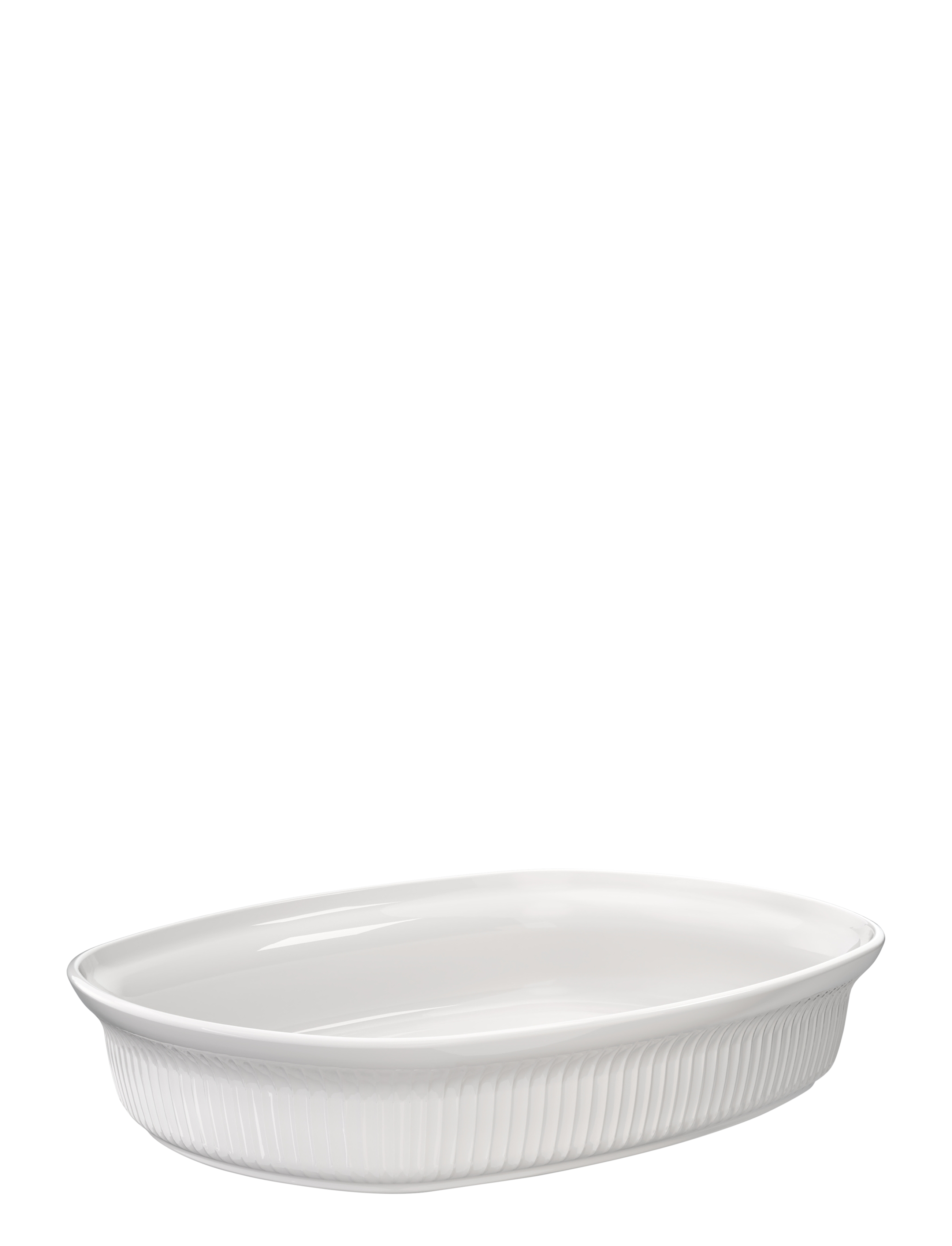 Kähler Hammershøi Ovenproof dish 39x29.5 cm white - Ahjuvormid - WHITE / white