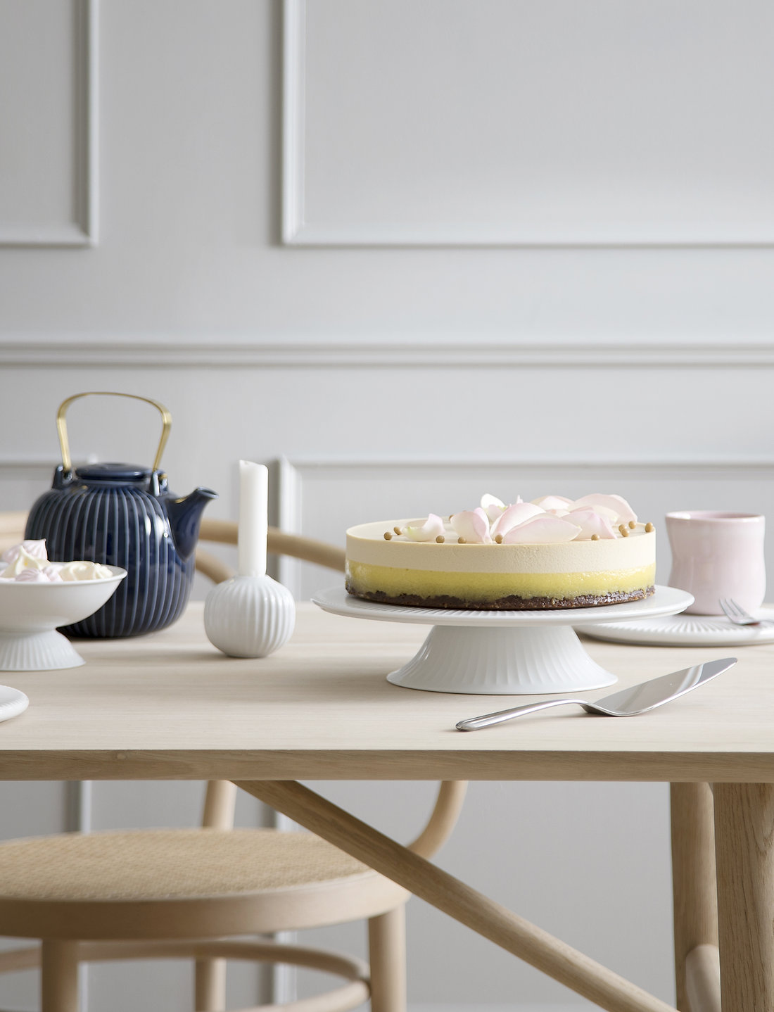 Kähler - Hammershøi Cake dish Ø30cm - kupuj według ceny - white - 2