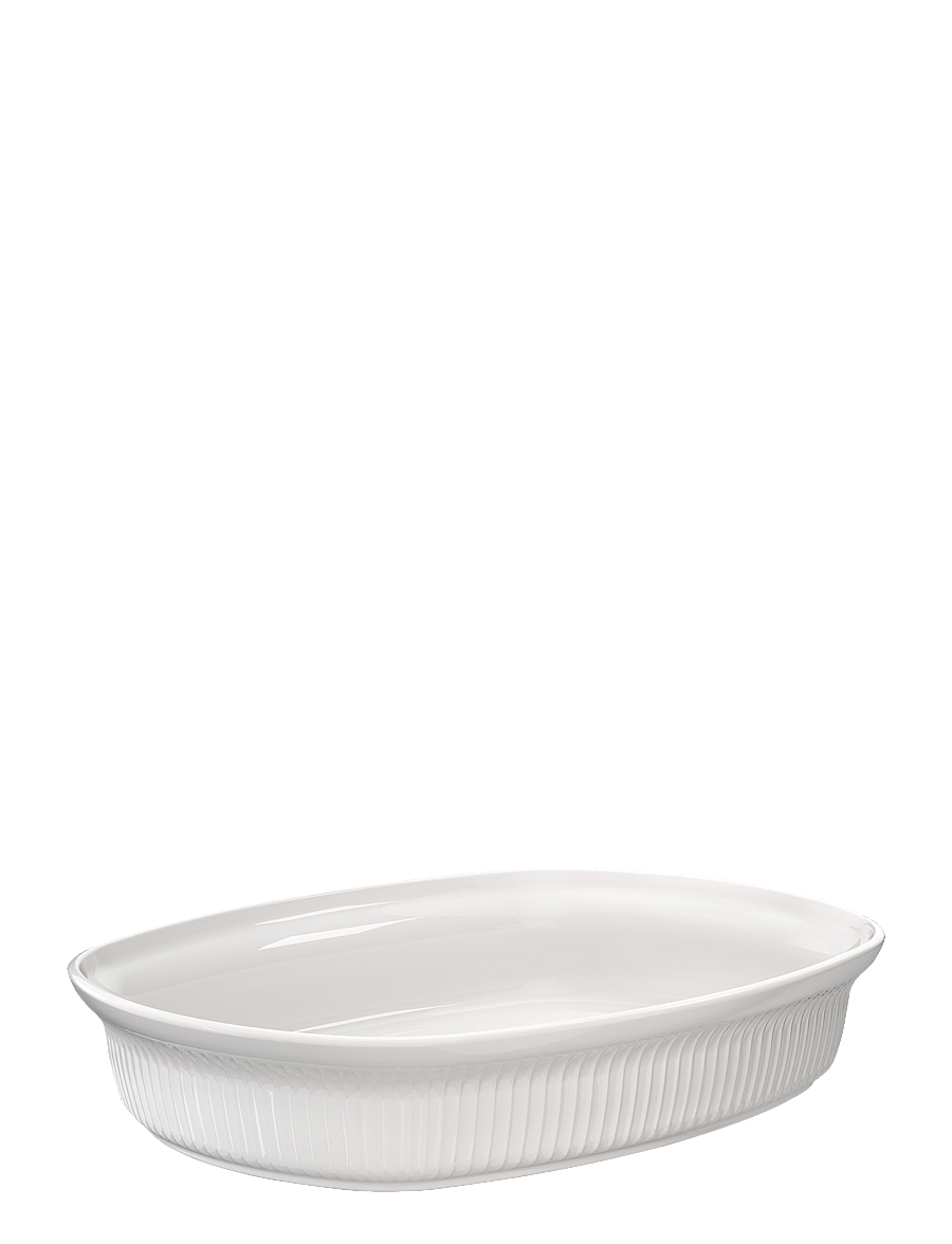 Kähler - Hammershøi Ovnfast fad 39x29.5 cm hvid - ovnfaste fade - white - 0