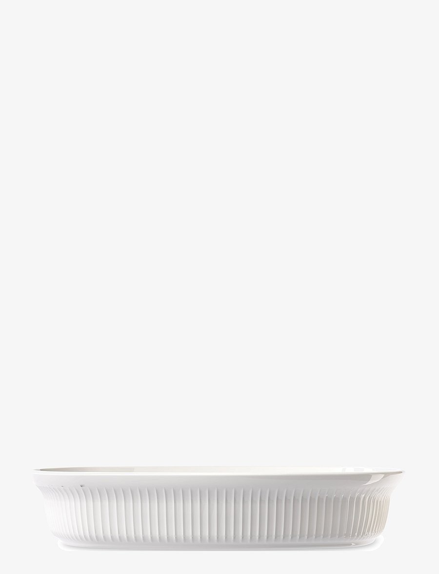 Kähler - Hammershøi Ovnfast fad 39x29.5 cm hvid - ovnfaste fade - white - 1