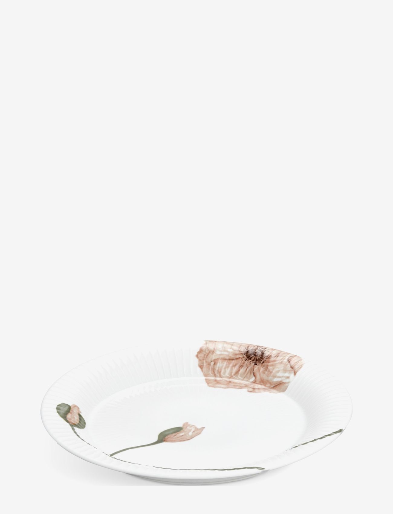 Kähler - Hammershøi Poppy Tallerken m. deko - asietter - white w. deco - 1