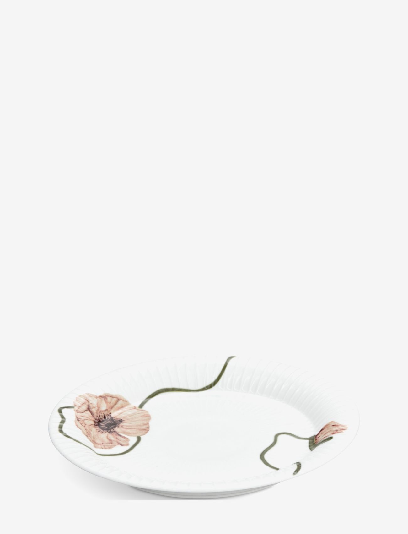 Kähler - Hammershøi Poppy Tallerken m. deko - køb efter pris - white w. deco - 1