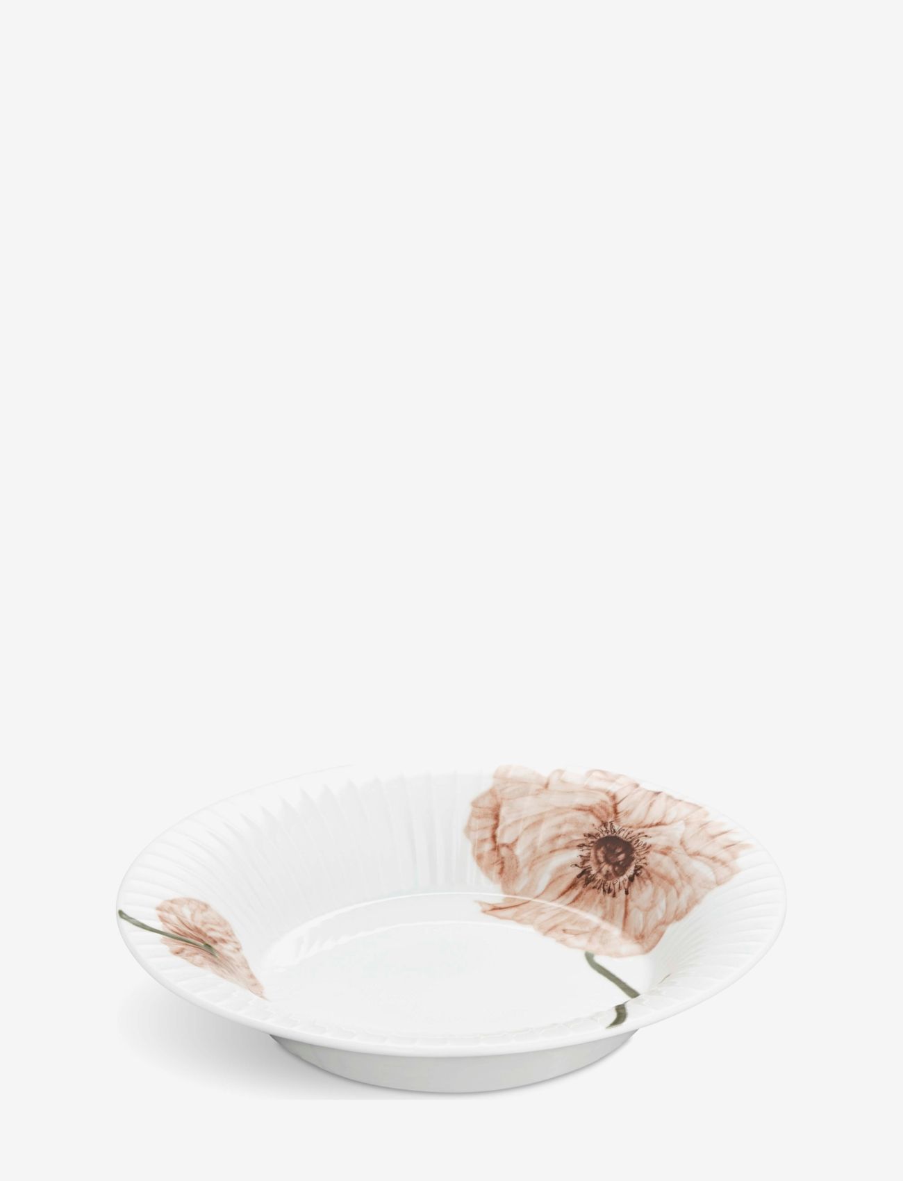 Kähler - Hammershøi Poppy Soup plate w. deco - djúpir diskar - white w. deco - 2