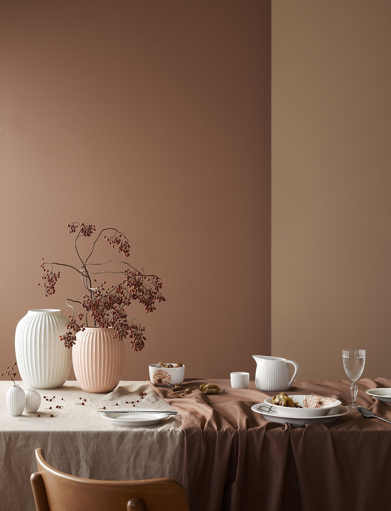 Kähler - Hammershøi Poppy Soup plate w. deco - supitaldrikud - white w. deco - 3