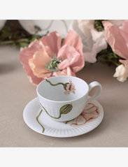 Kähler - Hammershøi Poppy Tea cup with matching saucer 38 cl - teekupit - white w. deco - 2