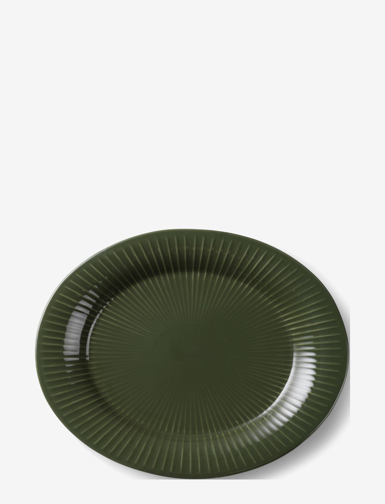 KÄHLER Hammershøi Ovalt Bordfad 28,5X22,5 Grün - 28.5X22.5CM - Unisex