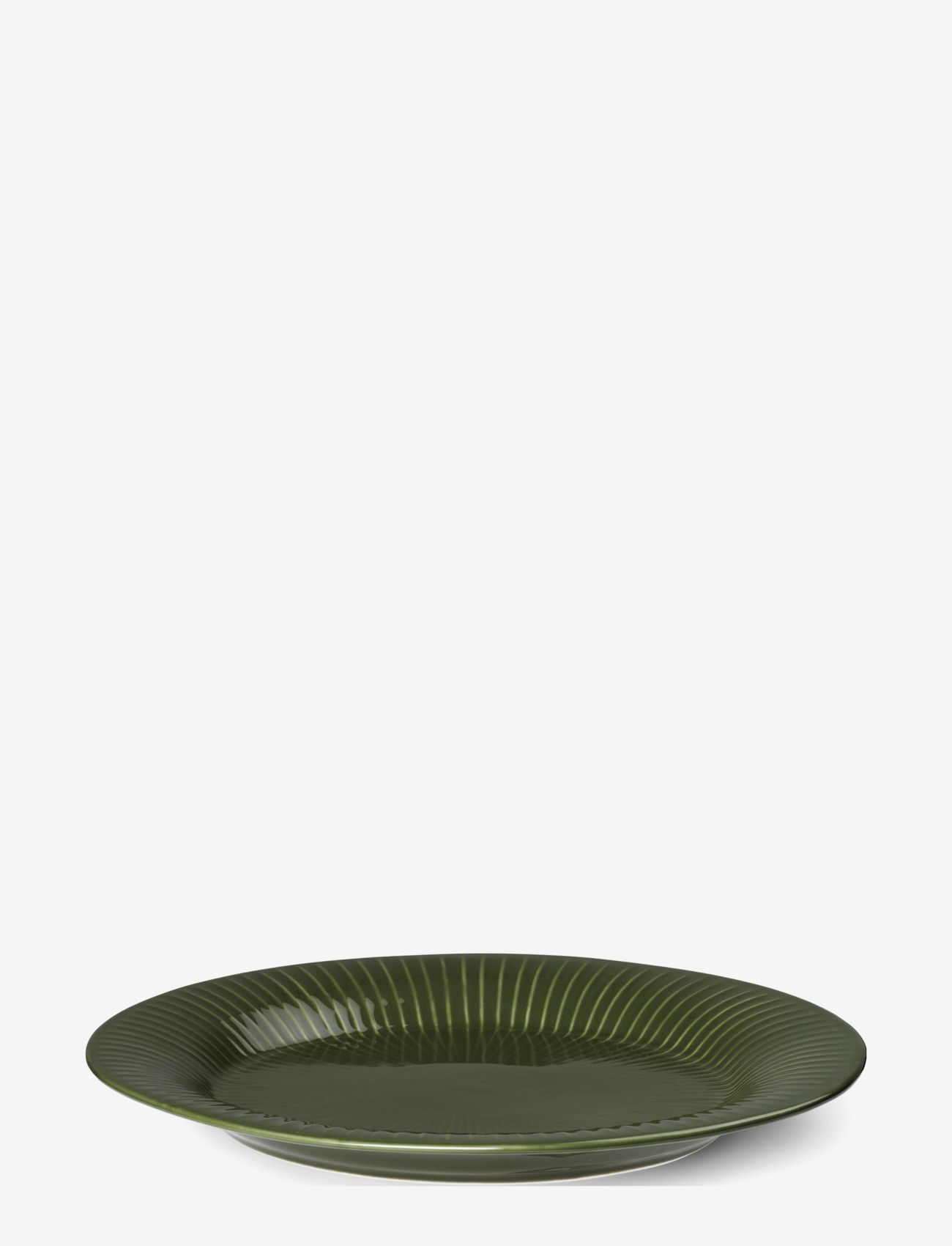 Kähler - Hammershøi Oval dish 28,5x22,5 - plattar og bretti - dark green - 2