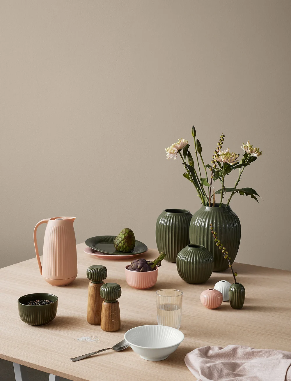 Kähler - Hammershøi Oval dish 28,5x22,5 - nach preis einkaufen - dark green - 2