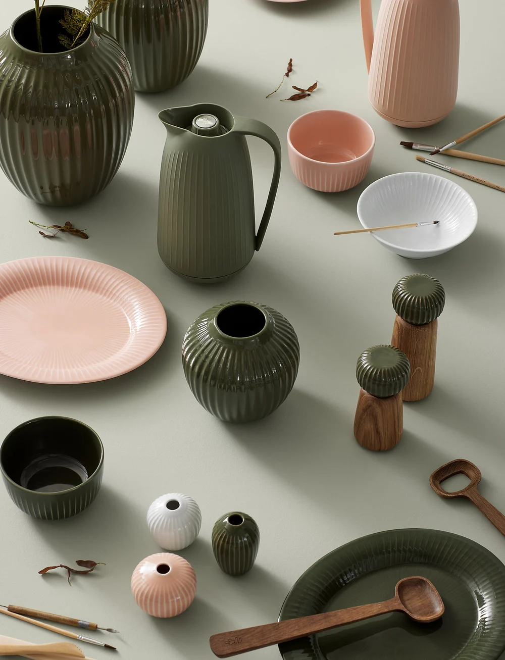 Kähler - Hammershøi Oval dish 28,5x22,5 - nach preis einkaufen - dark green - 3