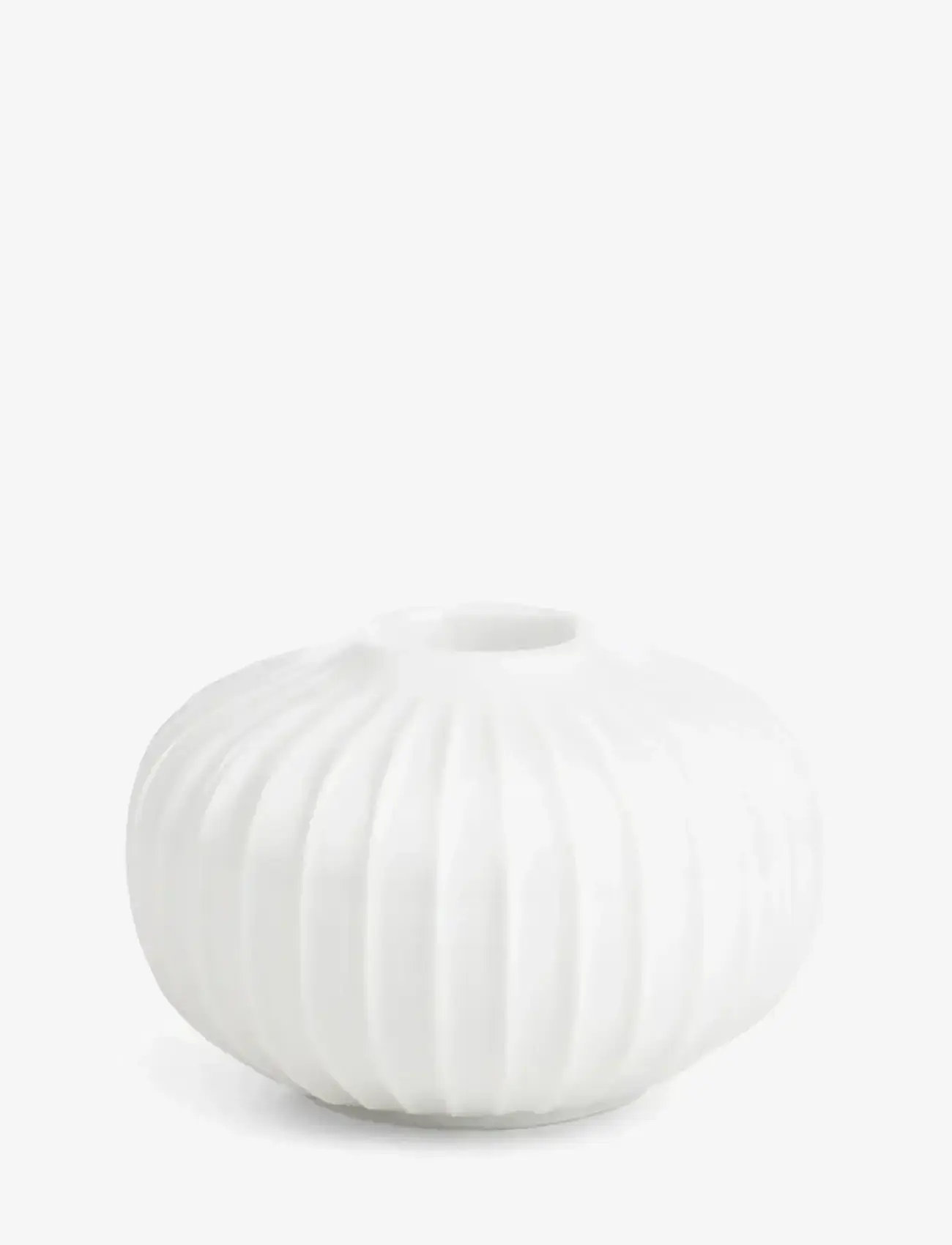 Kähler - Hammershøi Candle holder round Ø8 cm white (15364) - teelichthalter - white - 1