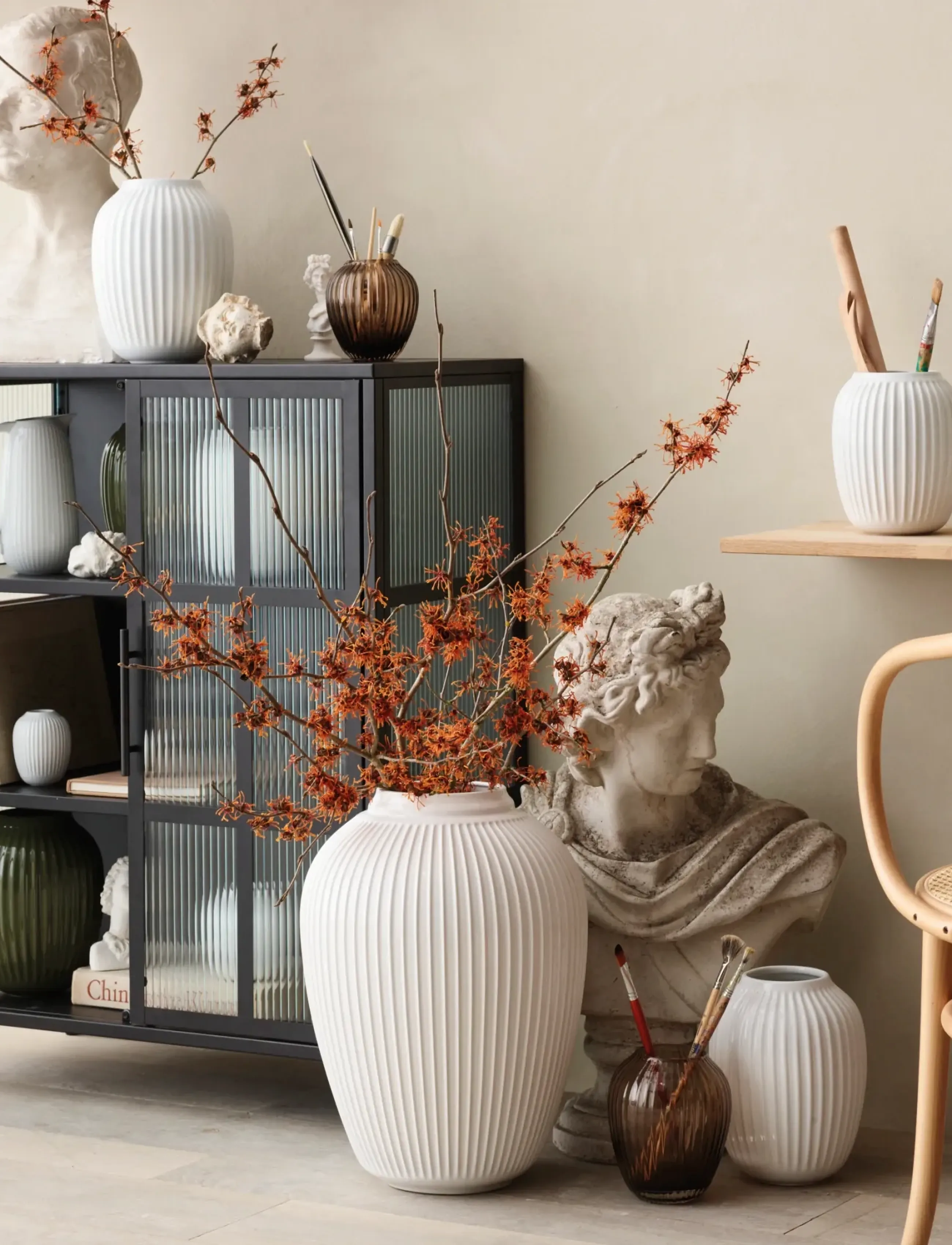 Kähler Hammershøi Vase H21 cm Hvid (15380), H21 cm, White, Vaser > Små Vaser, Unisex