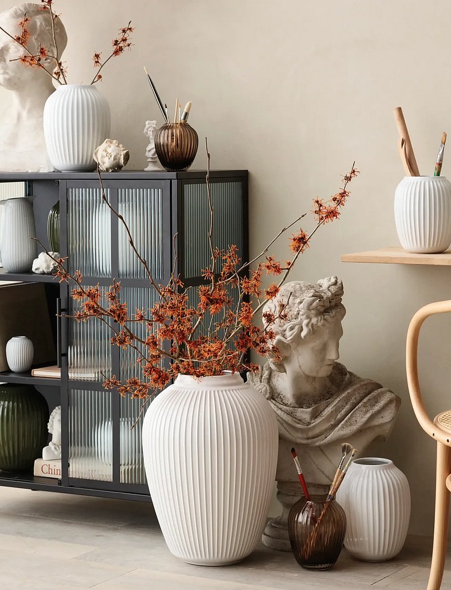 Kähler - Hammershøi Vase H21 cm white (15380) - vasen - white - 0