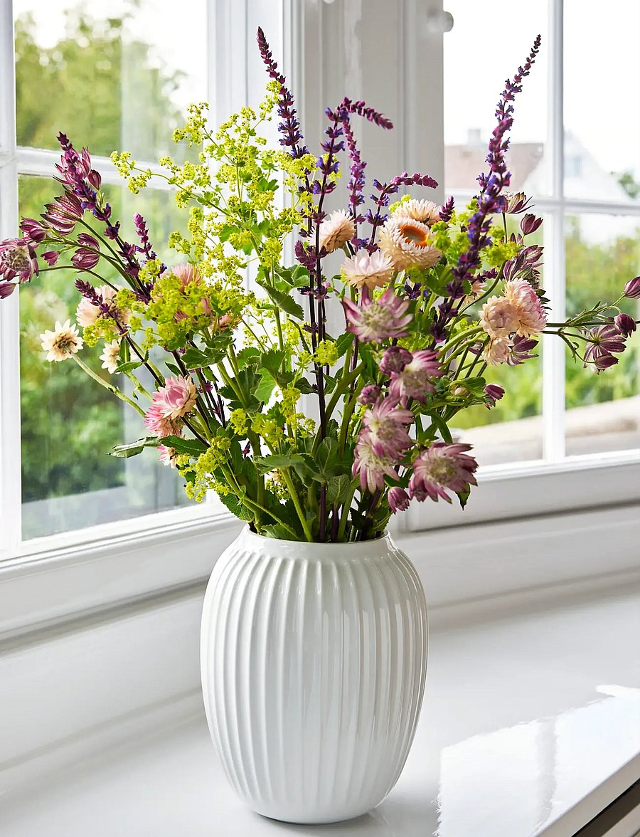 Kähler - Hammershøi Vase H21 cm white (15380) - vasen - white - 4