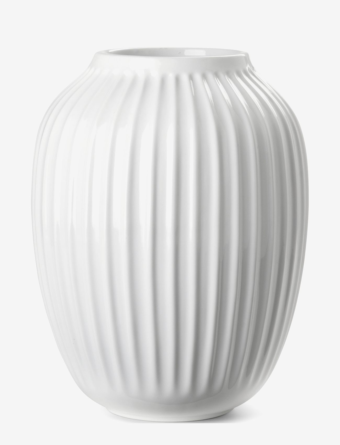 Kähler - Hammershøi Vase H25.5 white - vaasid - white - 0