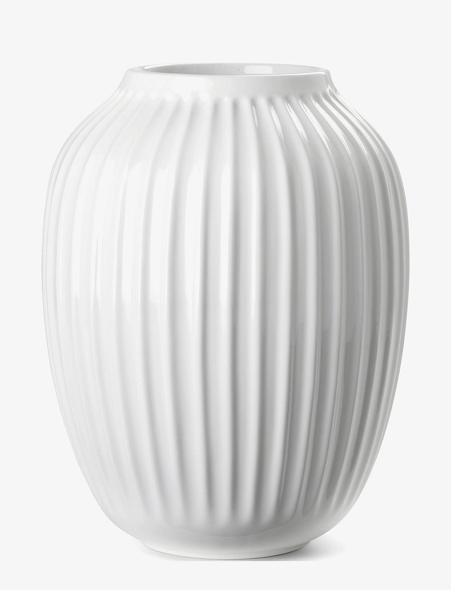 Kähler - Hammershøi Vase H25.5 white - vasen - white - 0