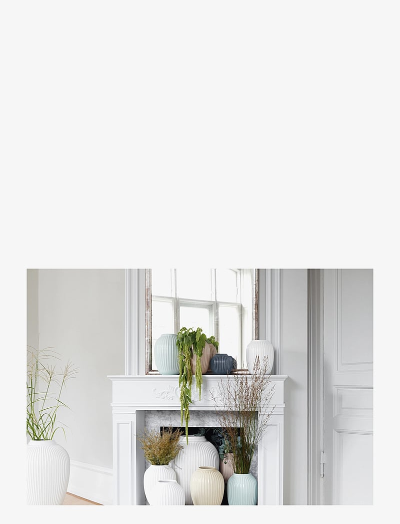 Kähler - Hammershøi Vase H25.5 white - vaasid - white - 2