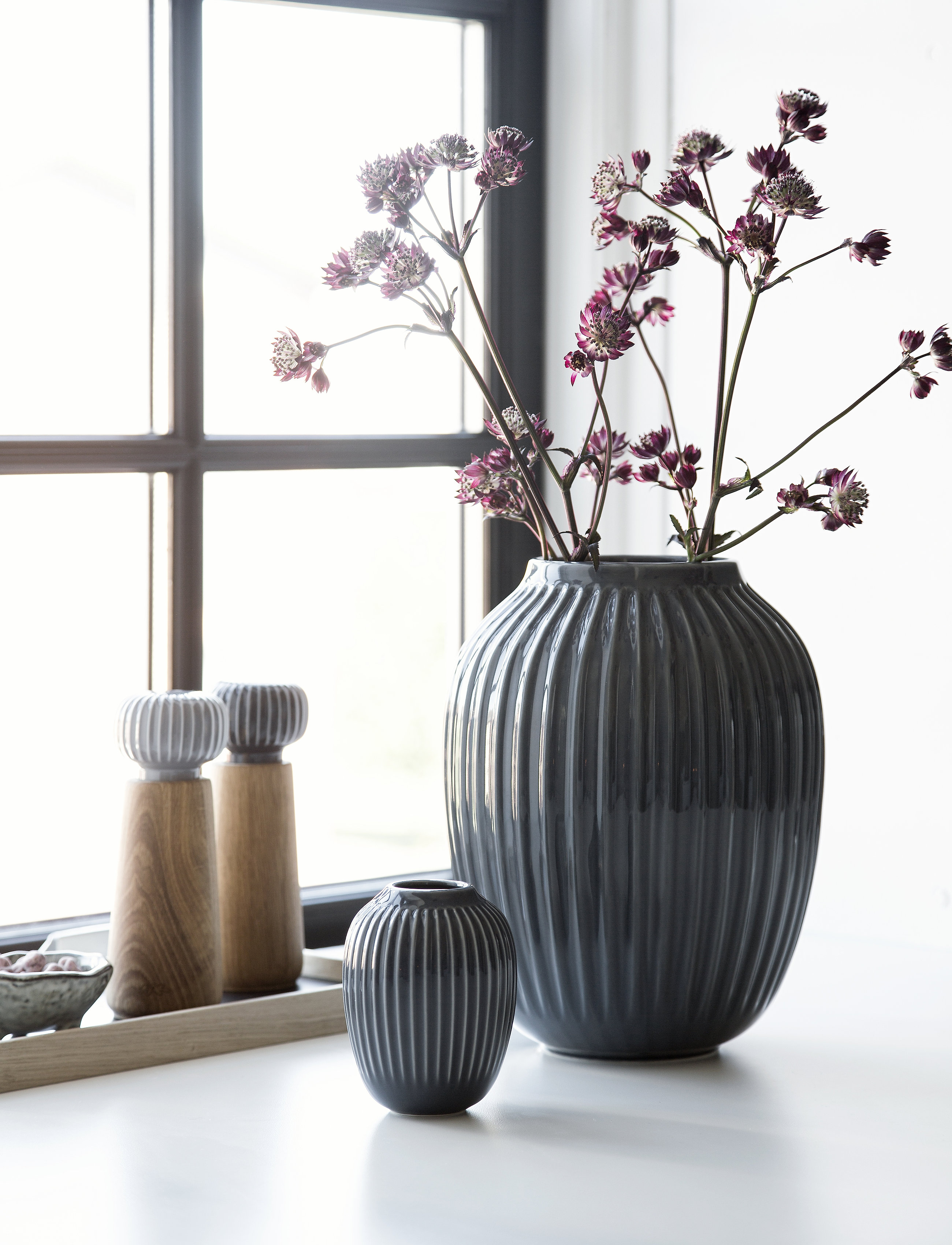 Kähler Hammershøi Vase, H10.5 cm, Grey, Vaser > Små Vaser, Unisex