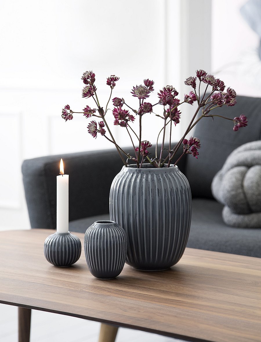 Kähler - Hammershøi Vase - die niedrigsten preise - anthracite grey - 2