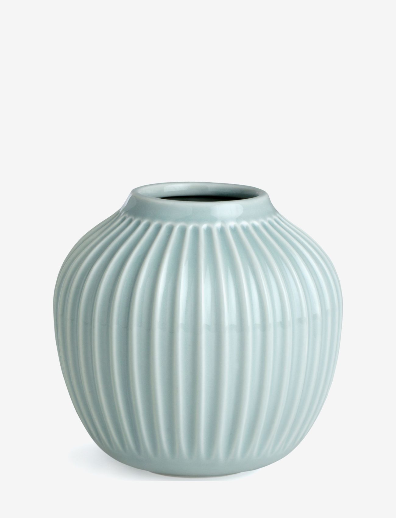 Kähler Hammershøi Vase H25.5 cm anthracite grey (15386) - Vasen - MINT / blue