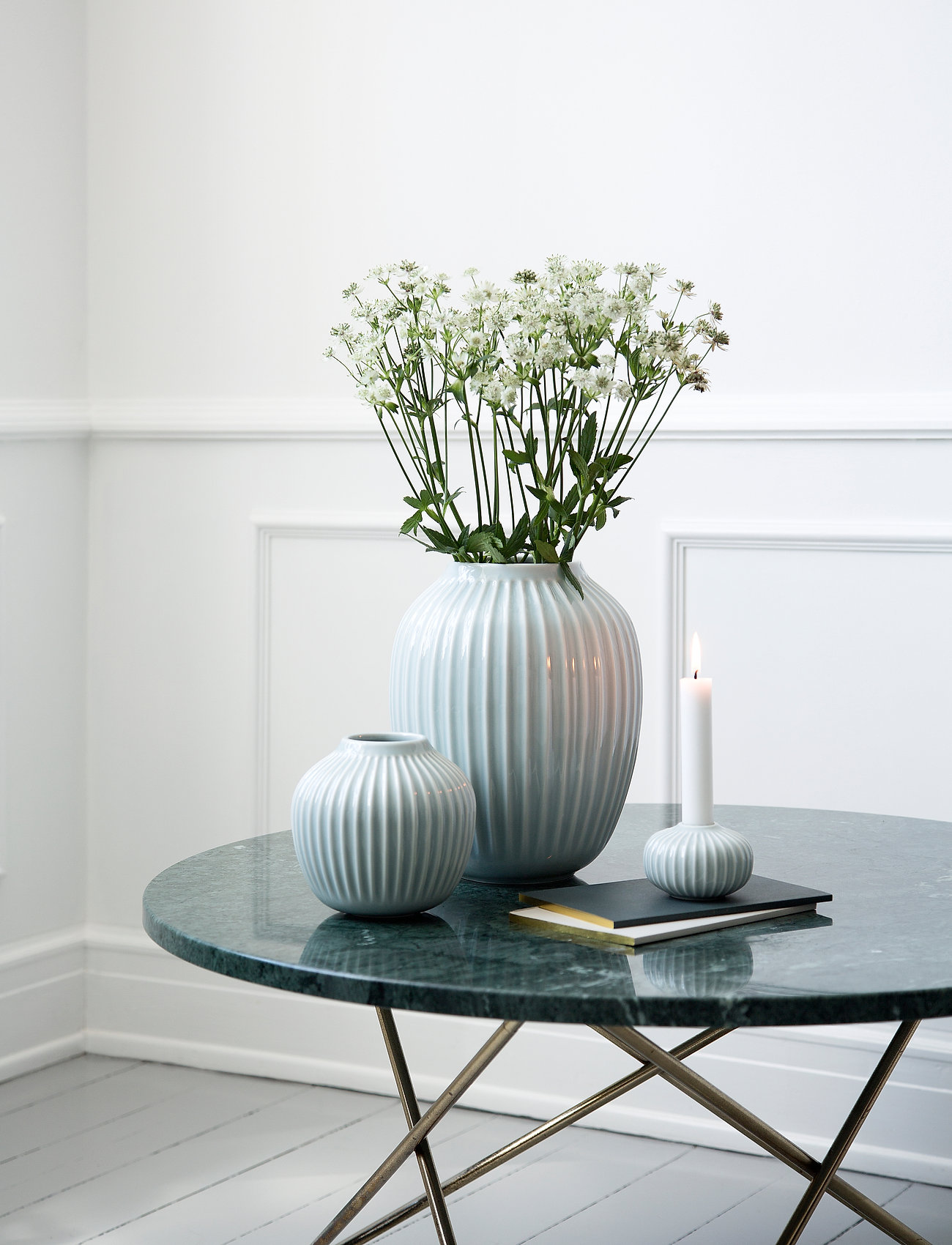 Kähler Hammershøi Vase, H13 cm, Blue, Vaser > Små Vaser, Unisex