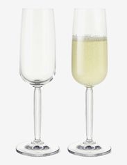 Kähler - Hammershøi Champagne Glass 24 cl clear 2 pcs. - mažiausios kainos - clear - 1