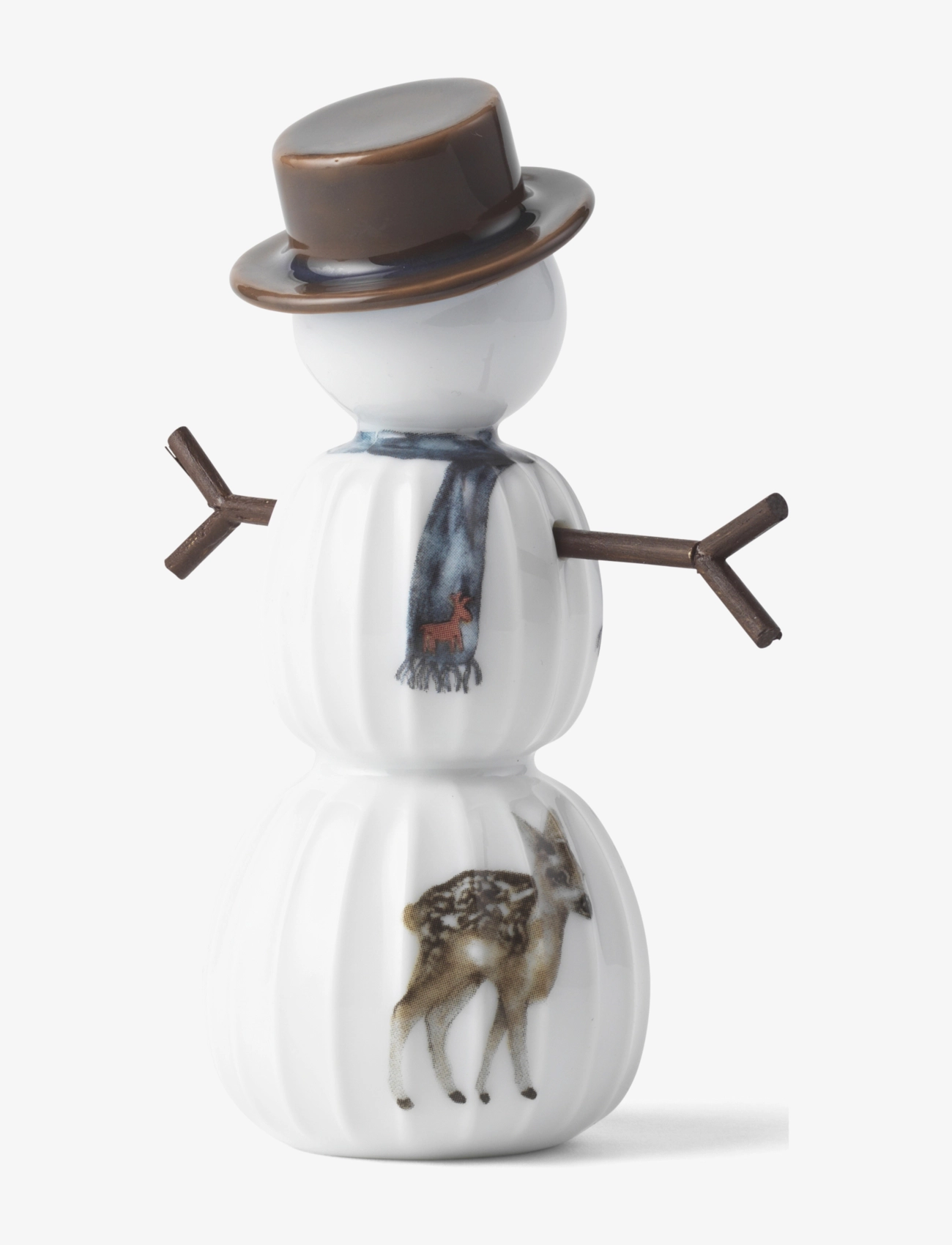 Kähler - Hammershøi Christmas Snowman H11.5 white w. deco - white w. deco - 2