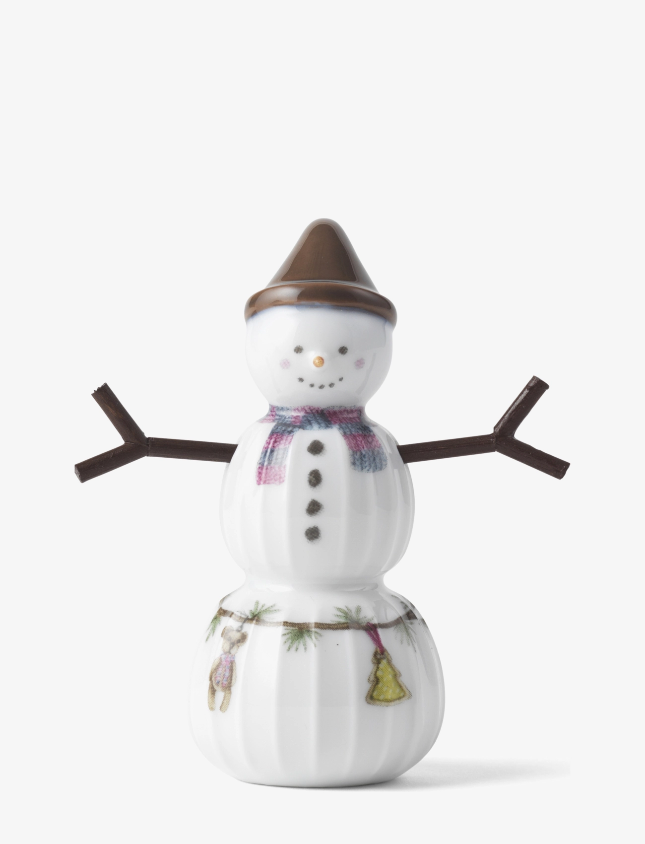Kähler Hammershøi Christmas Snowboy H9 white w. deco - Einrichtung - WHITE W. DECO / multi