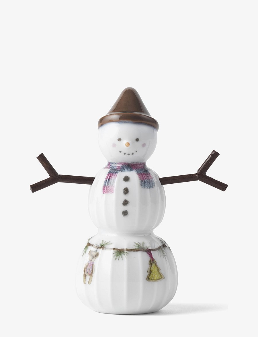 Kähler - Hammershøi Christmas Snowboy H9 white w. deco - white w. deco - 0