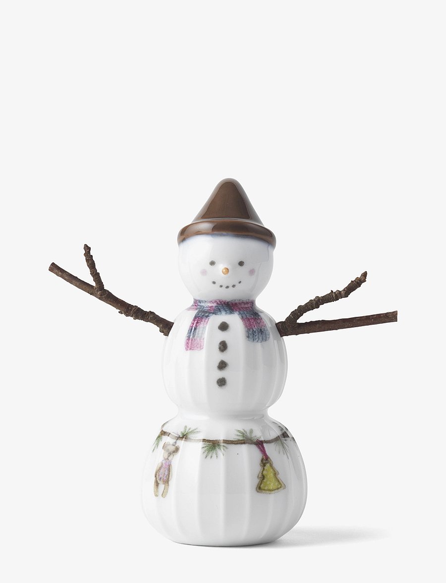 Kähler - Hammershøi Christmas Snowboy H9 white w. deco - white w. deco - 1