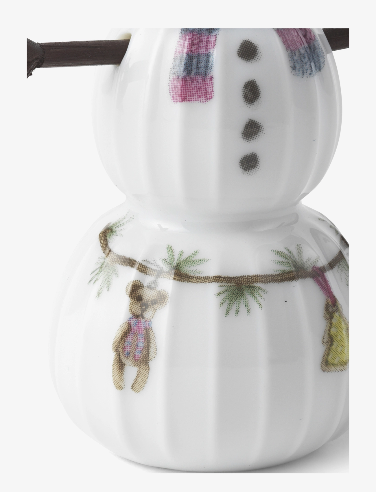 Kähler - Hammershøi Christmas Snowboy H9 white w. deco - white w. deco - 3