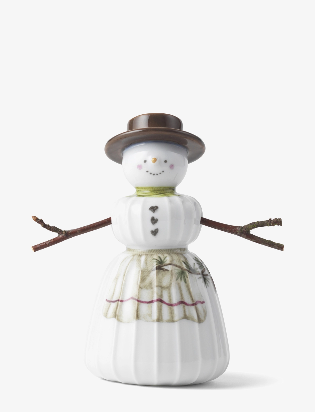 Kähler - Hammershøi Christmas Snowwoman H11 white w. deco - white w. deco - 1