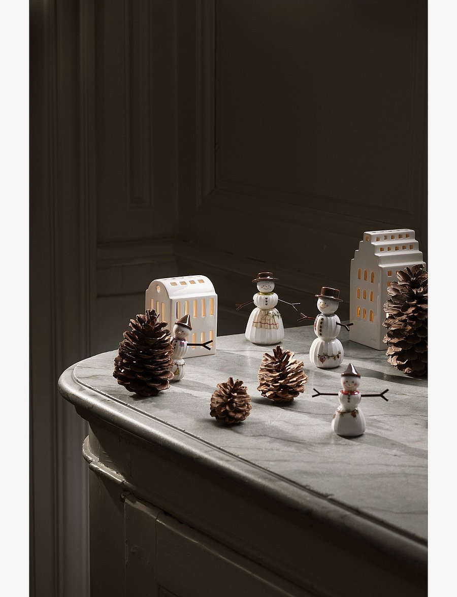 Kähler - Hammershøi Christmas Snowwoman H11 white w. deco - white w. deco - 5