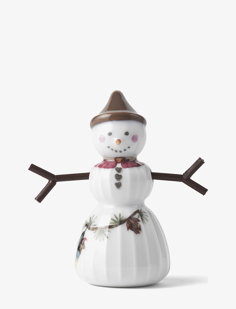 Kähler - Hammershøi Christmas Snowgirl H8 white w. deco - white w. deco - 0