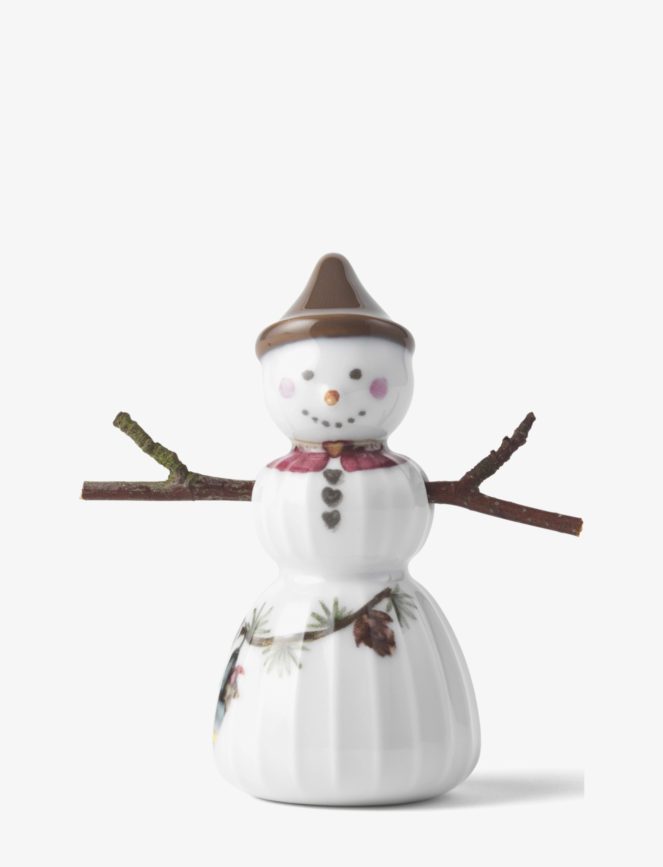 Kähler - Hammershøi Christmas Snowgirl H8 white w. deco - white w. deco - 1