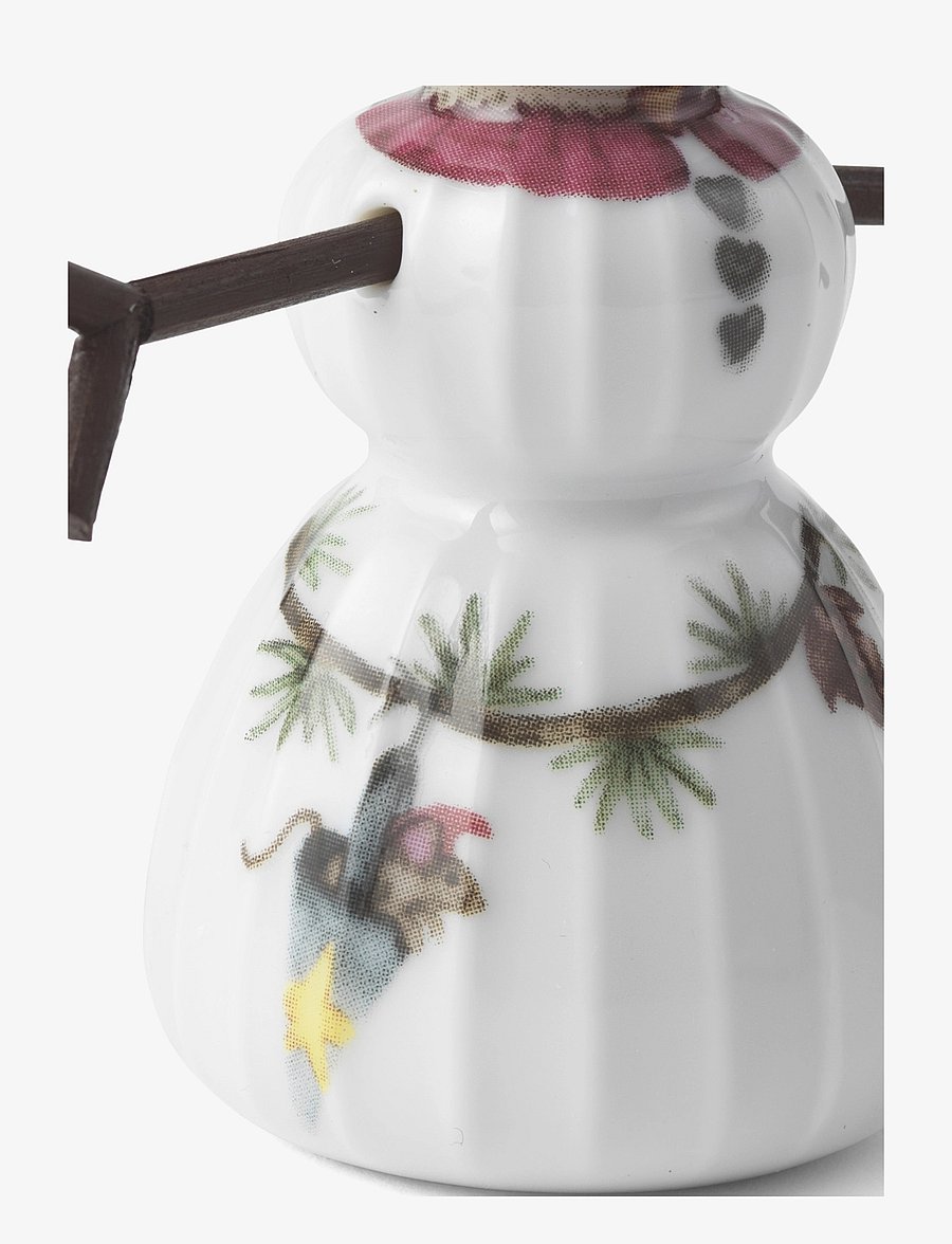 Kähler - Hammershøi Christmas Snowgirl H8 white w. deco - white w. deco - 3