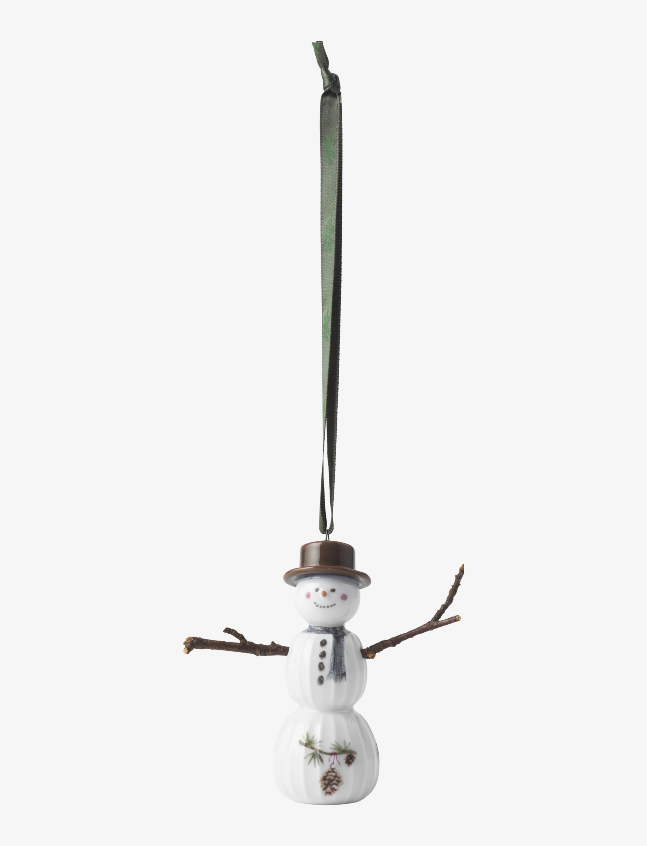 Kähler - Hammershøi Christmas Snowman hanging variant H9.5 white w. deco - white w. deco - 2