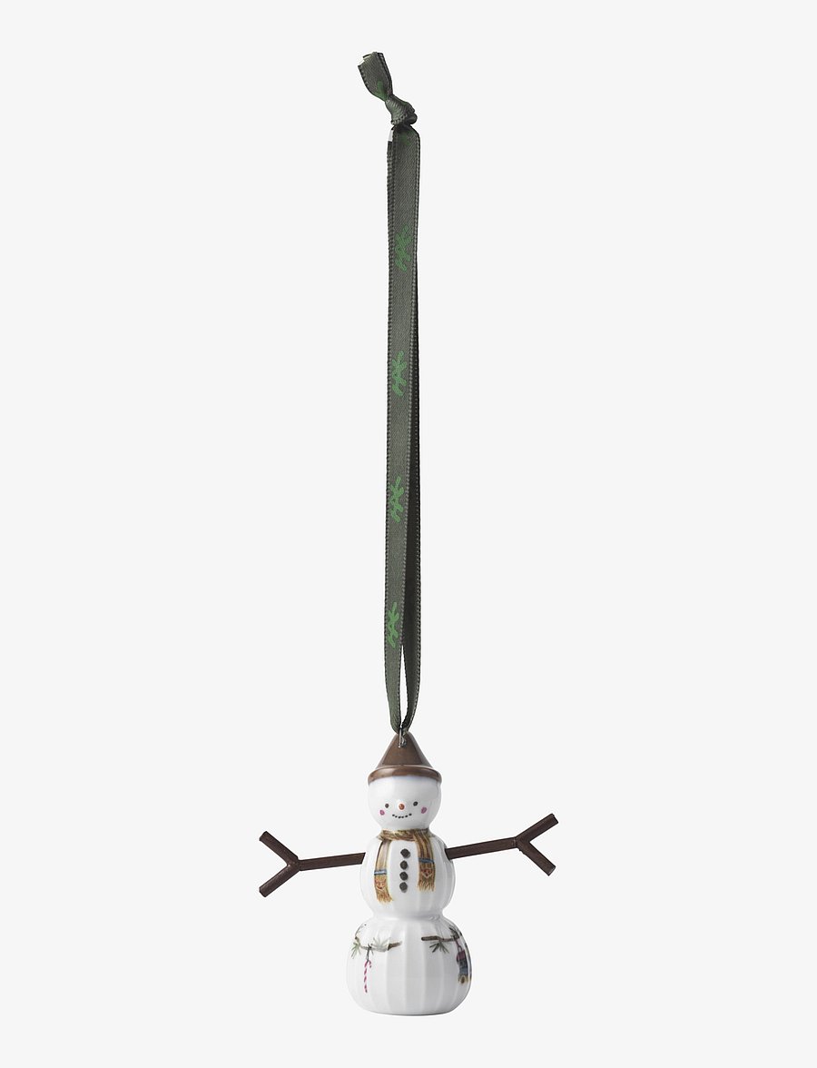 Kähler - Hammershøi Christmas Snowboy hanging variant H7 white w. deco - white w. deco - 1
