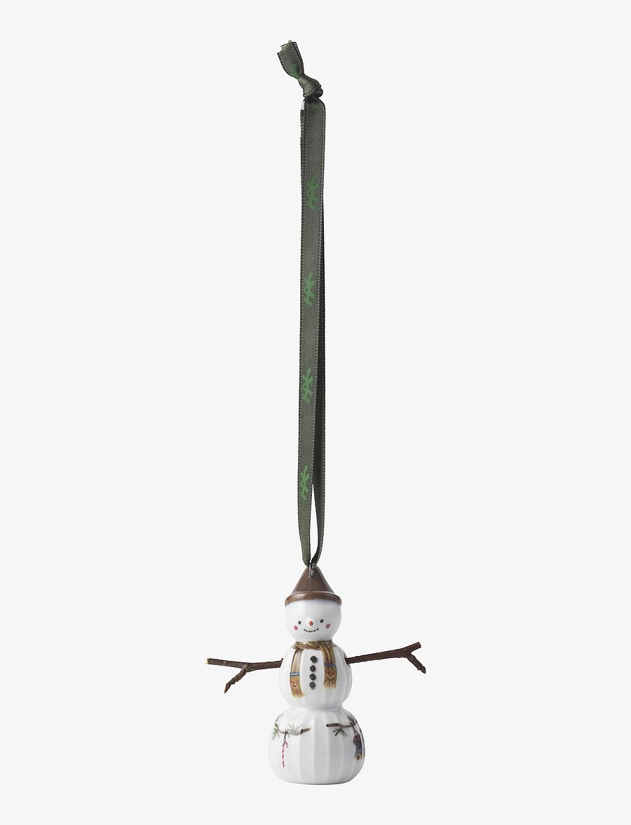 Kähler - Hammershøi Christmas Snowboy hanging variant H7 white w. deco - white w. deco - 2