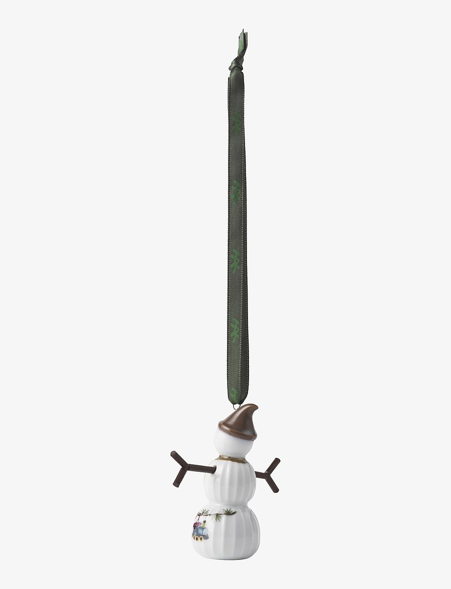 Kähler - Hammershøi Christmas Snowboy hanging variant H7 white w. deco - white w. deco - 3