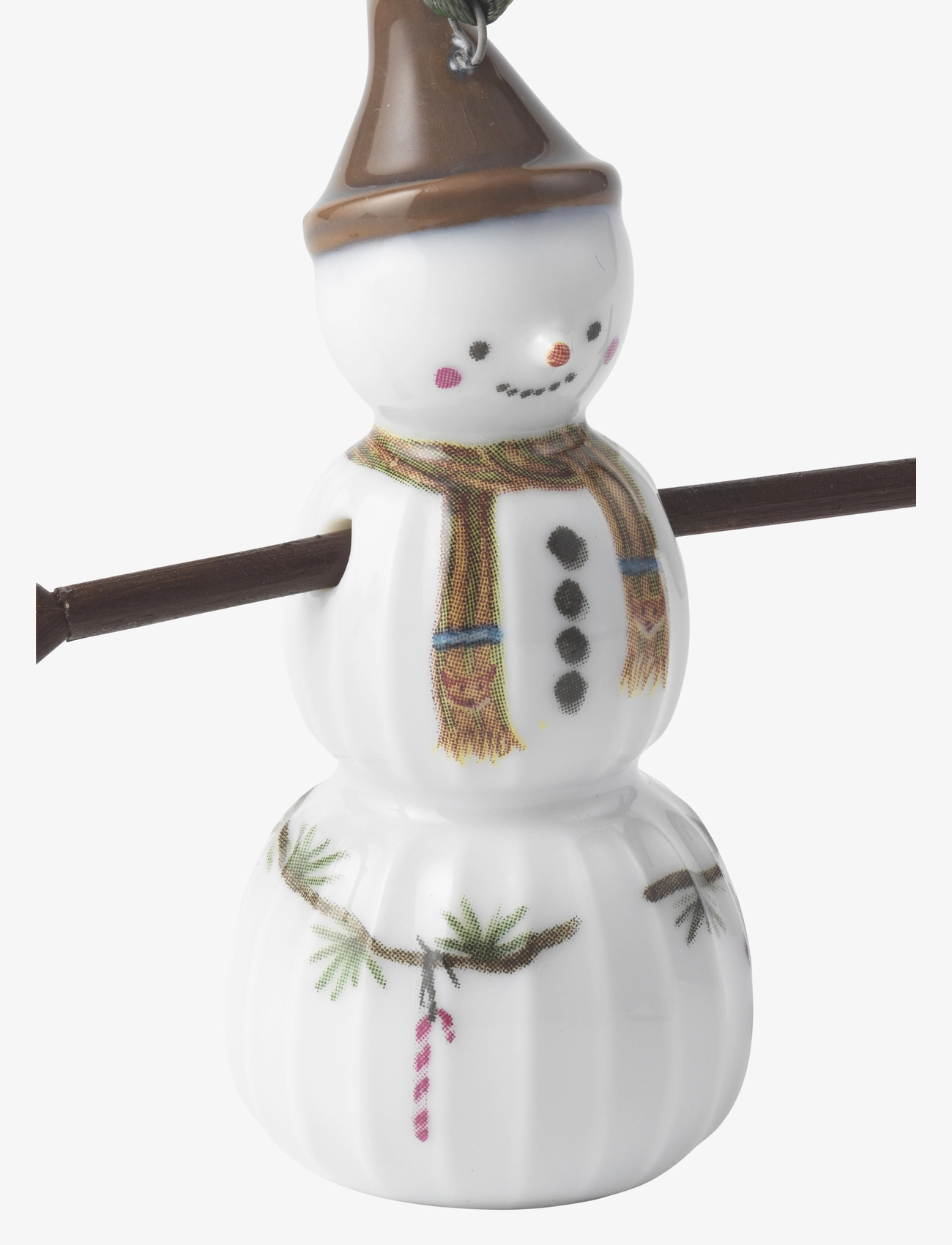 Kähler - Hammershøi Christmas Snowboy hanging variant H7 white w. deco - white w. deco - 4