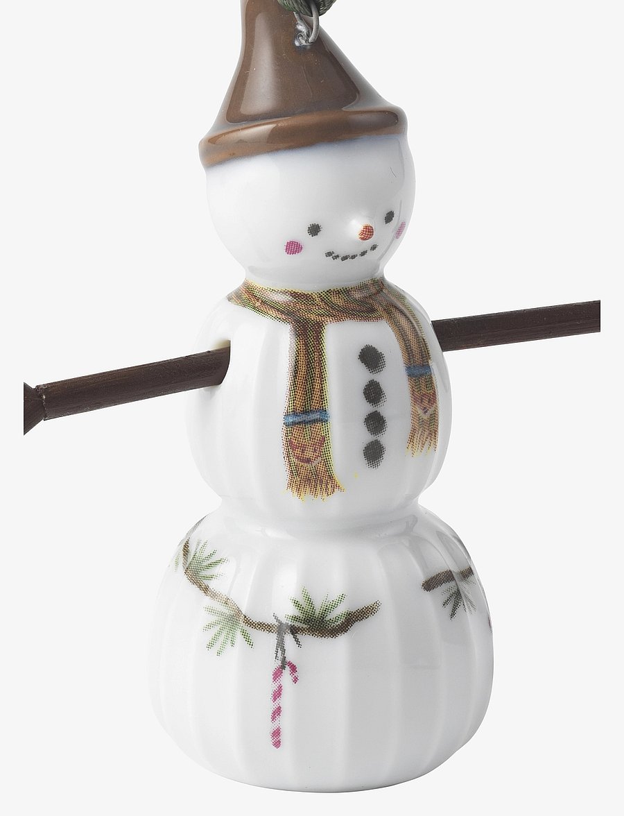 Kähler - Hammershøi Christmas Snowboy hanging variant H7 white w. deco - white w. deco - 4