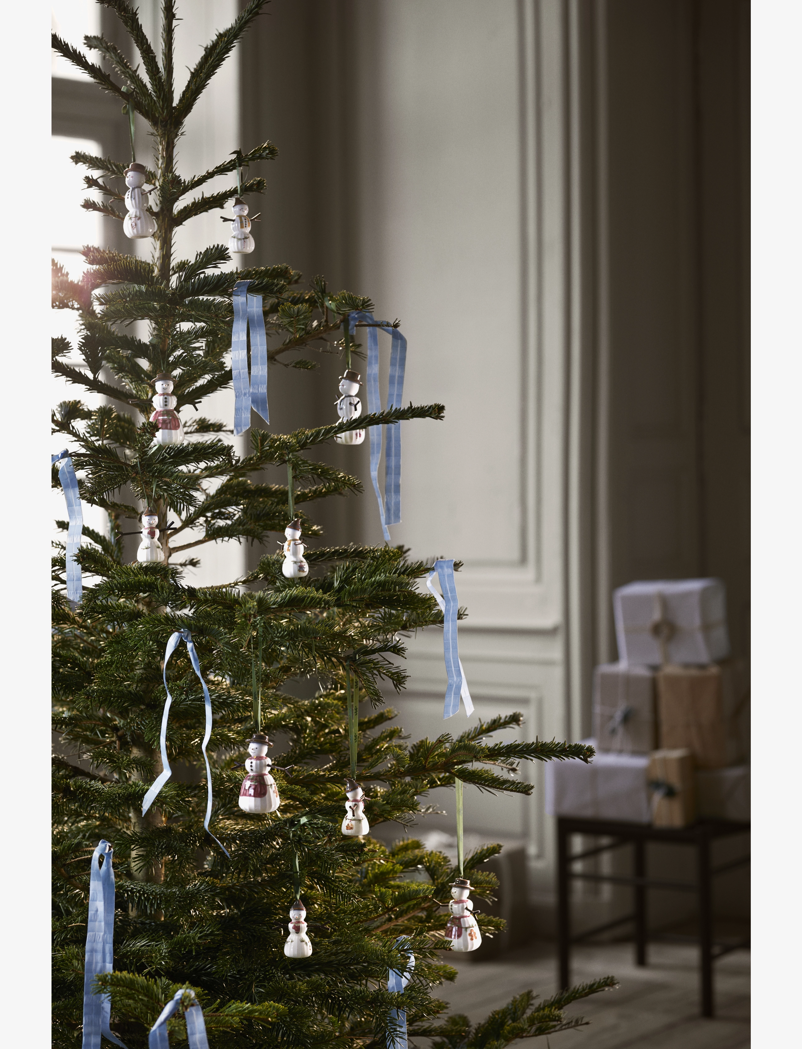 Kähler - Hammershøi Christmas Snöpojke hängande H7 vit m. deko - lägsta priserna - white w. deco - 5
