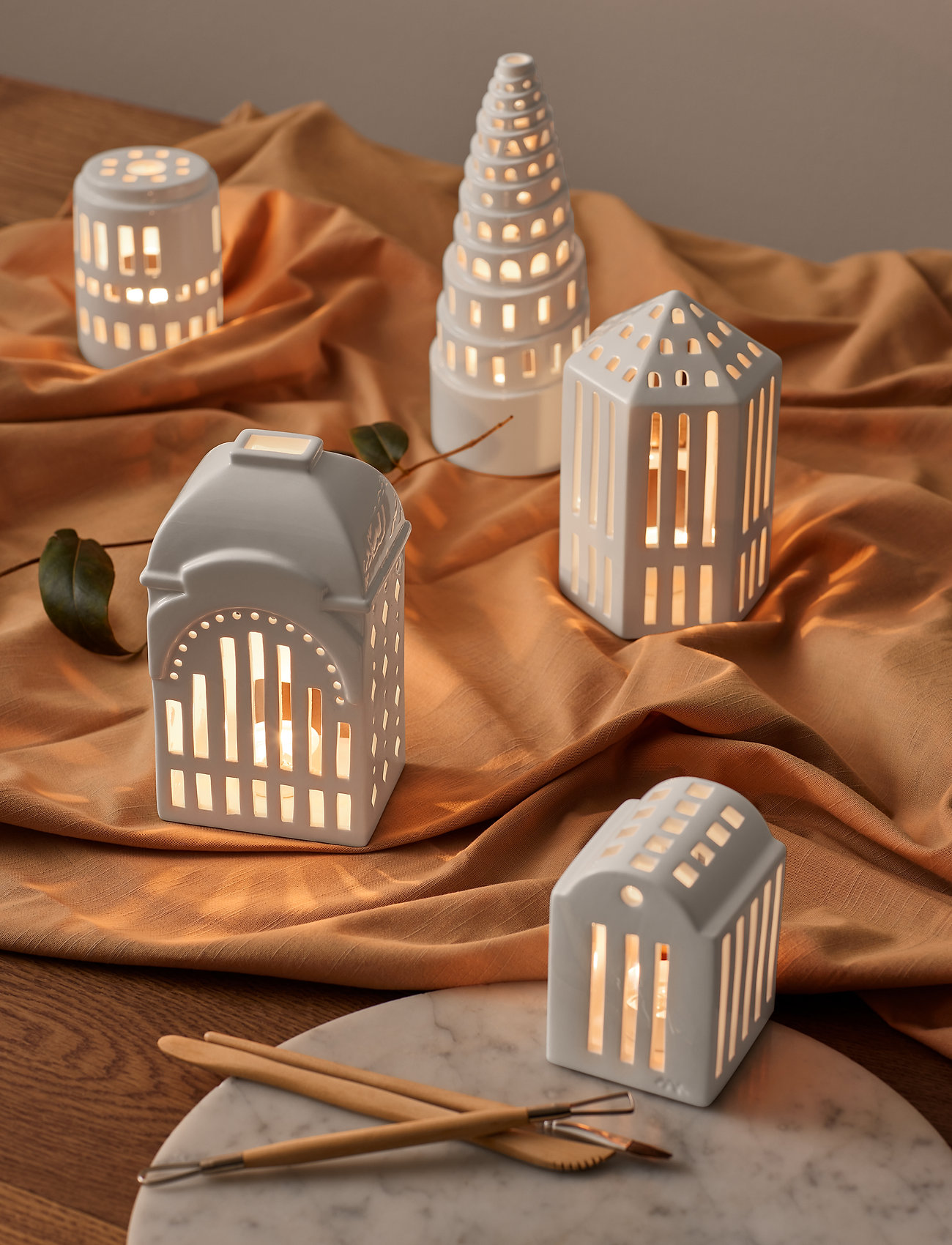 Kähler - Urbania Lighthouse High tower white - accessoires décoratifs - white - 3
