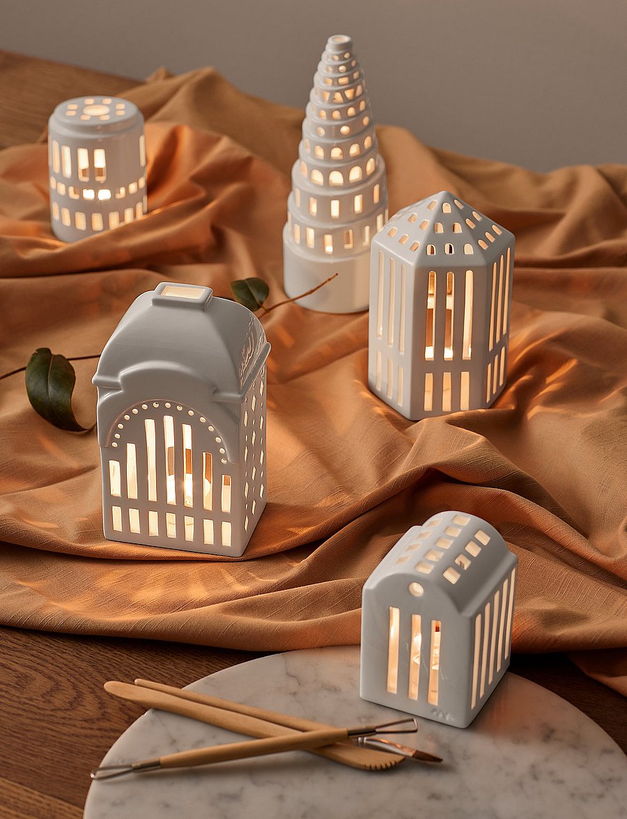 Kähler - Urbania Lighthouse High tower white - dekoratsioonid - white - 3